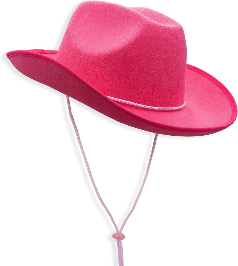 COLLECT PRESENT Store Plain Felt Cowboy & Cowgirl Hat for Men, Women, and Teens | Western Studded Cowboy Hat in Adult Sizes - Image 1